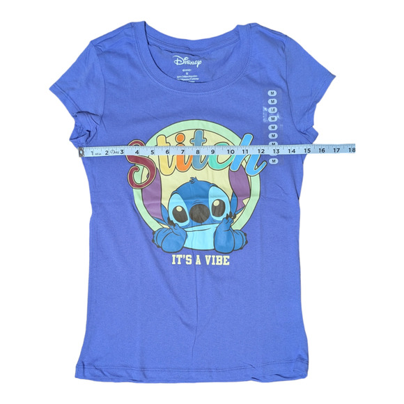 Disney Stitch, It's a Vibe - Womens Tee Shirt - Size M - Picture 2 of 5